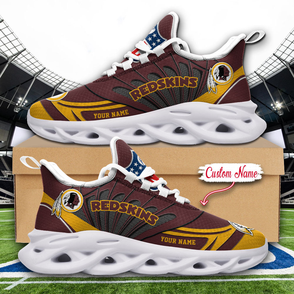 Personalized Washington Redskins NFL Max Soul Shoes Sneakers for Men And Women – NFL Football Fan Shoes, Team Sneakers
