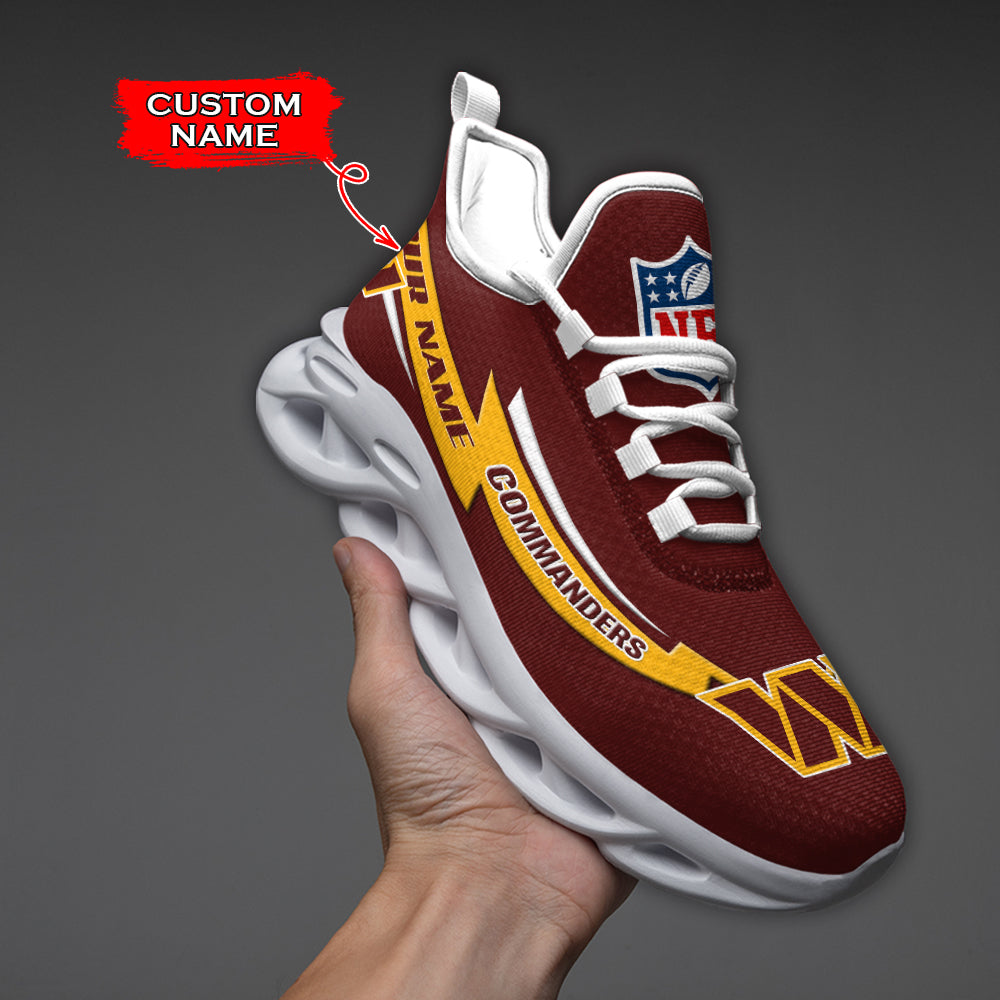 Personalized Washington Redskins NFL Max Soul Shoes Sneakers for Men And Women – NFL Football Fan Shoes, Team Sneakers