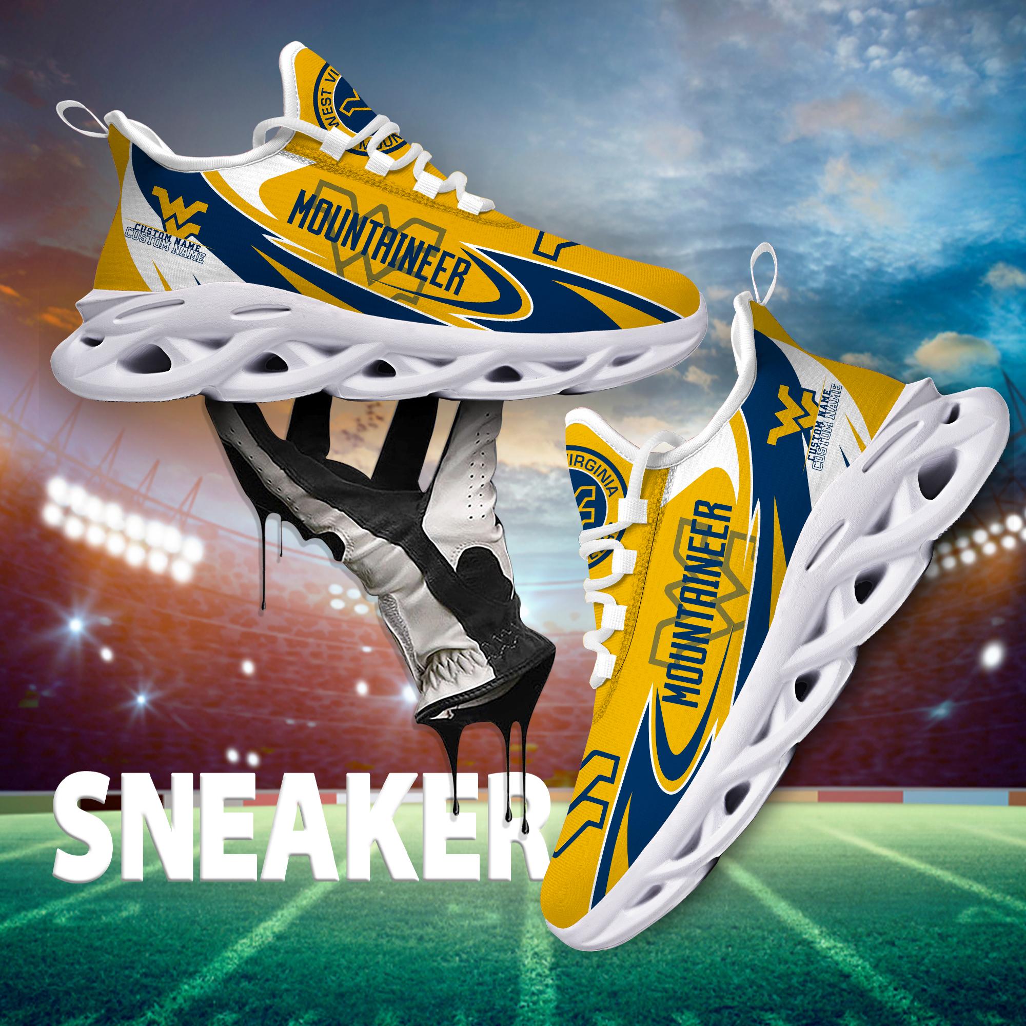 Personalized West Virginia Mountaineers Max Soul Shoes Sneakers for Men And Women – Casual Shoes, Streetwear Shoes