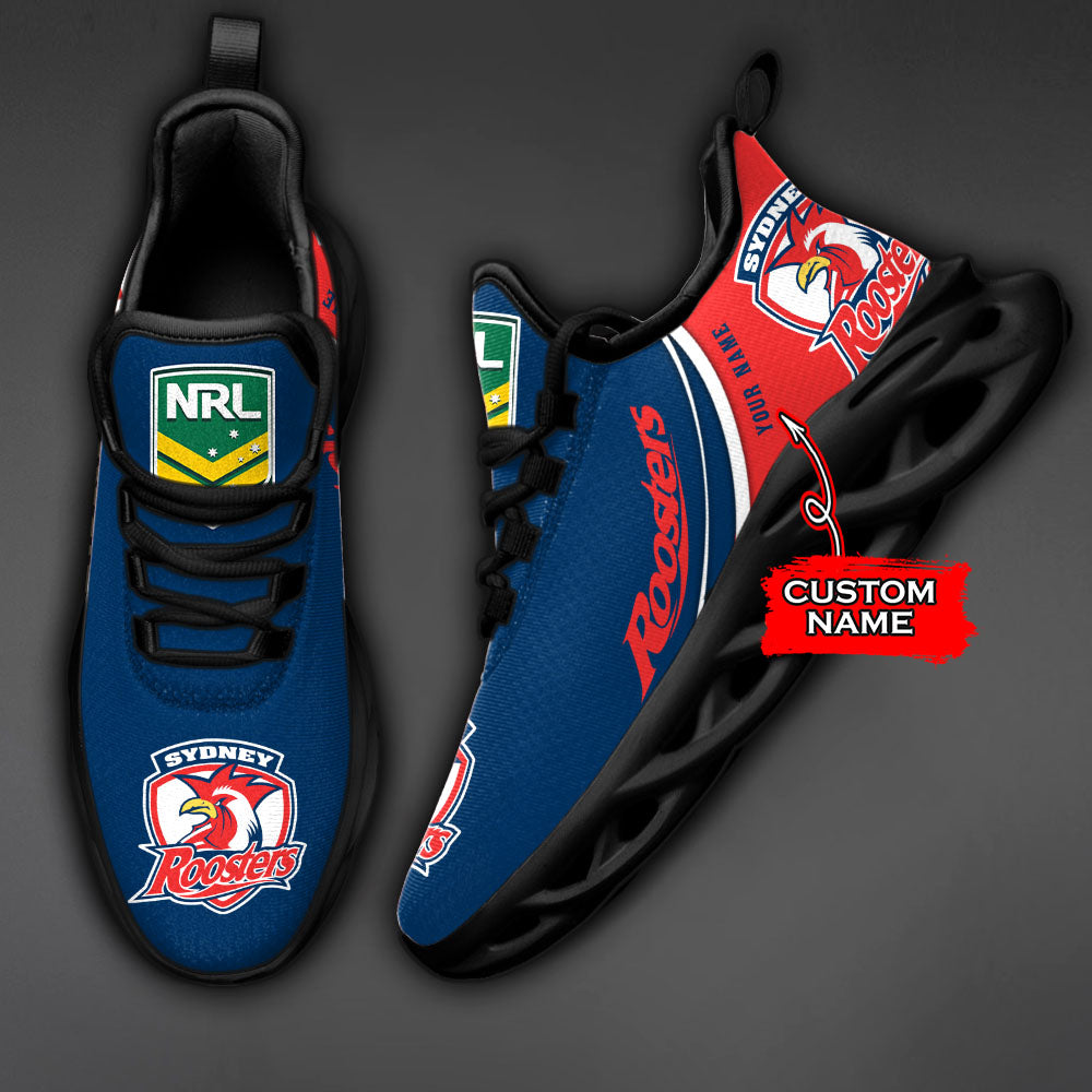 Personalized Wests Tigers NRL Max Soul Shoes Sneakers for Men And Women – MLB Baseball Fan Shoes, Team Sneakers