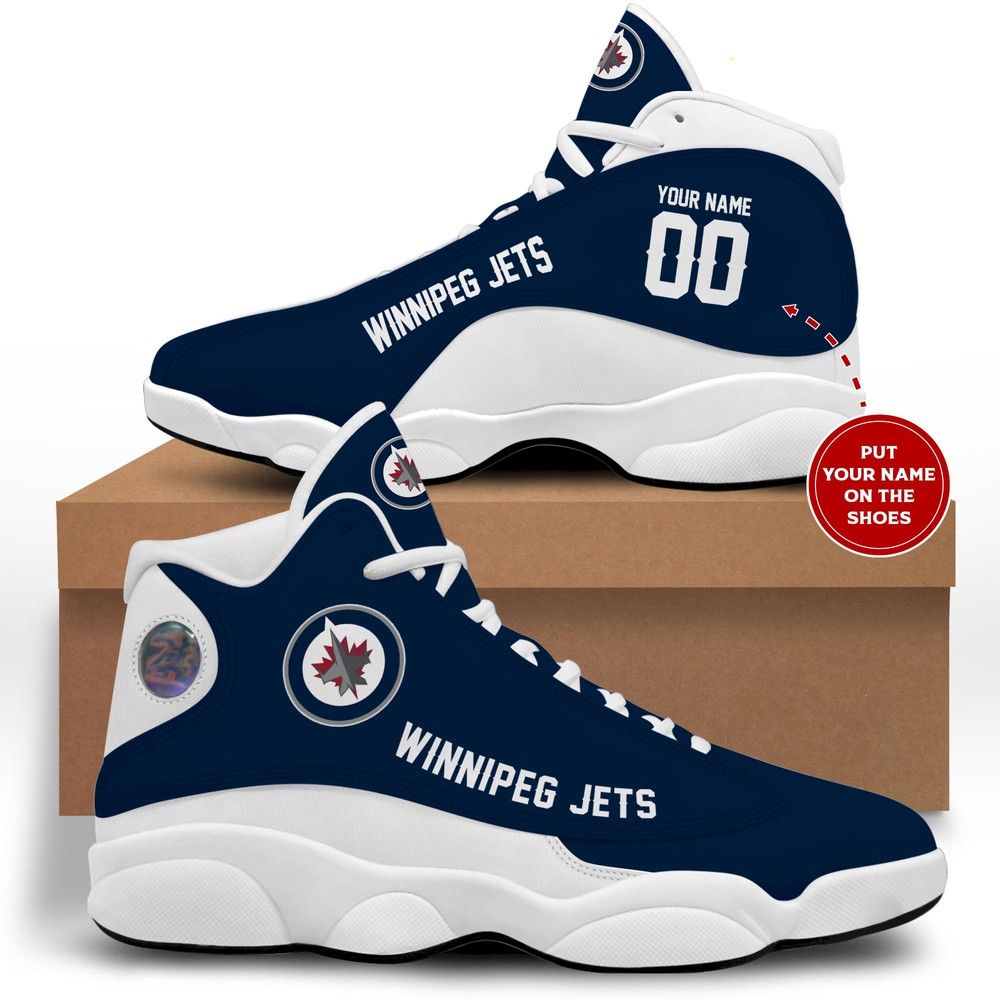 Personalized Winnipeg Jets JD13 Sneakers Shoes for Men & Women | Custom Fan Gift