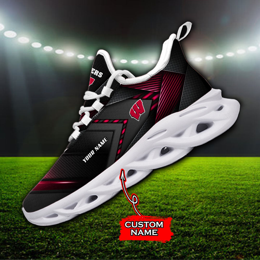 Personalized Wisconsin Badgers NCAA Max Soul Shoes Sneakers for Men And Women – NCAA Fan Shoes, Team Sneakers