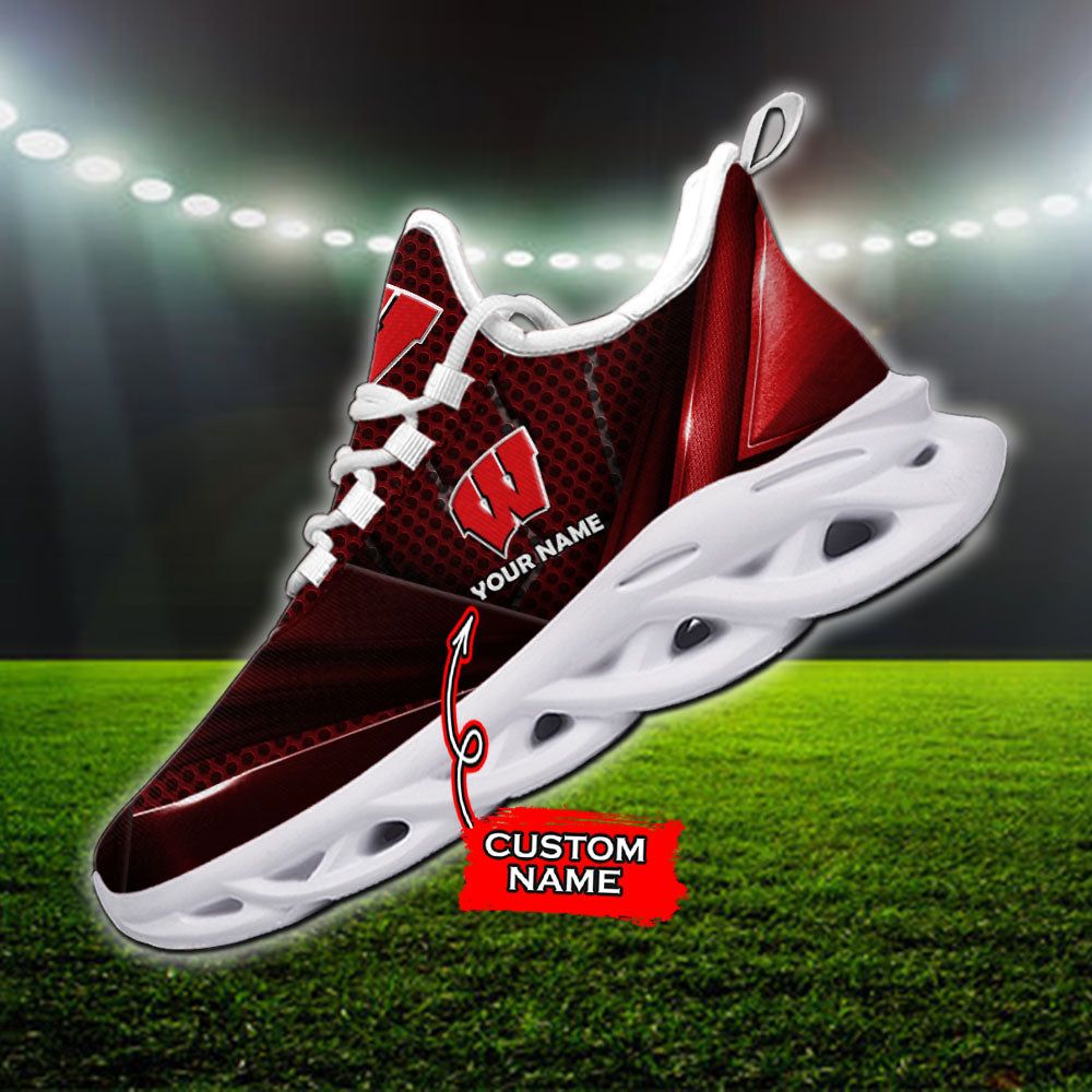 Personalized Wisconsin Badgers NCAA Max Soul Shoes Sneakers for Men And Women – NCAA Fan Shoes, Team Sneakers