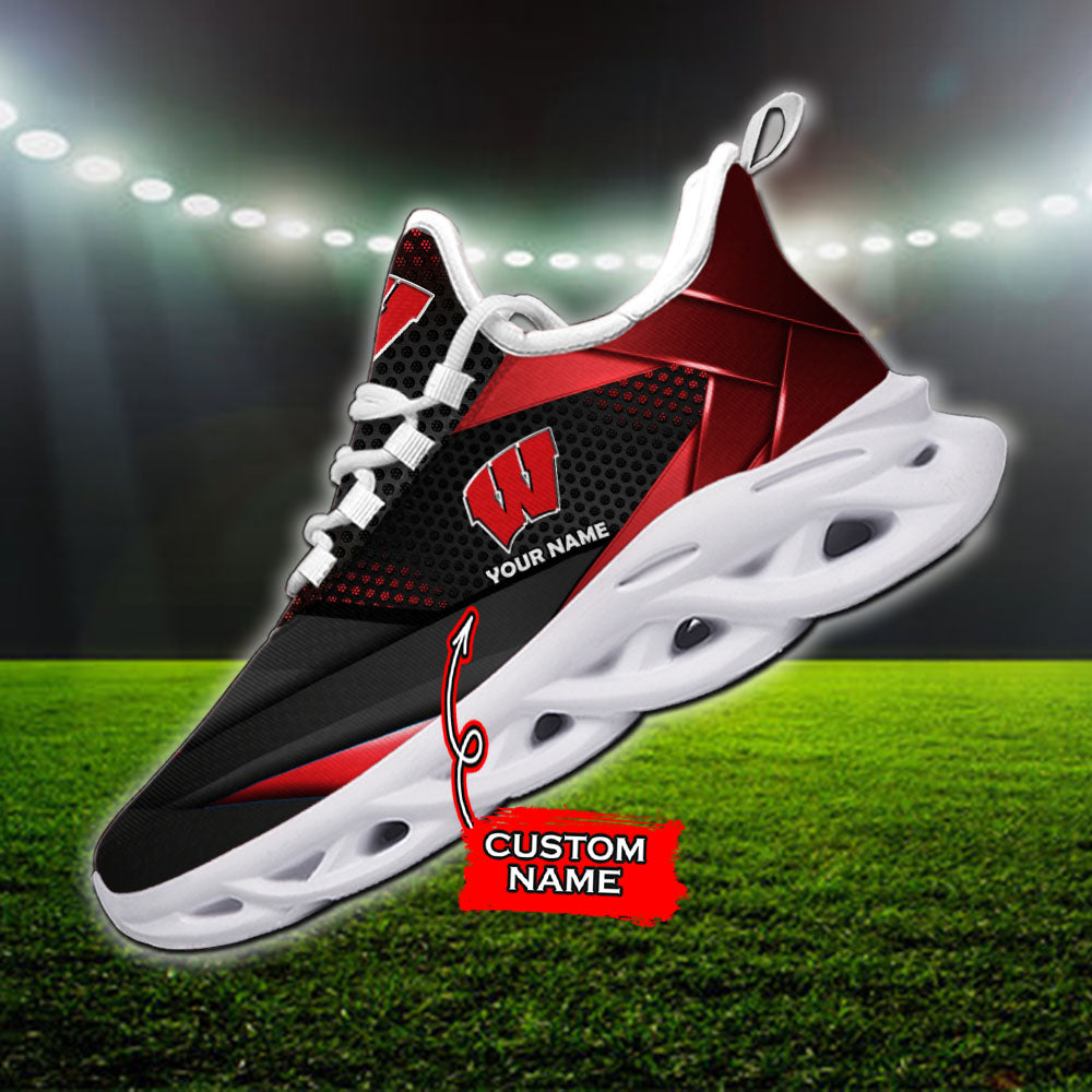 Personalized Wisconsin Badgers NCAA Max Soul Shoes Sneakers for Men And Women – NCAA Fan Shoes, Team Sneakers