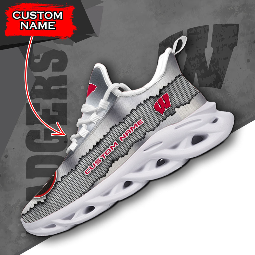 Personalized Wisconsin Badgers NCAA Max Soul Shoes Sneakers for Men And Women – NCAA Fan Shoes, Team Sneakers