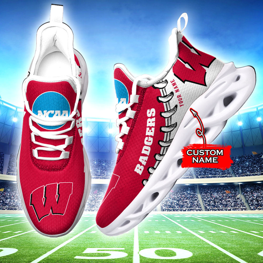 Personalized Wisconsin Badgers NCAA Max Soul Shoes Sneakers for Men And Women – NCAA Fan Shoes, Team Sneakers