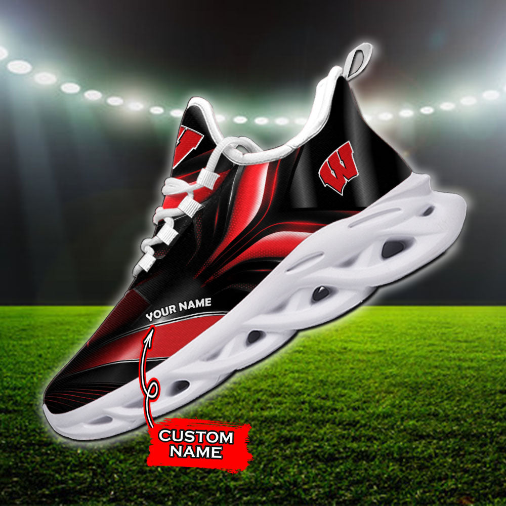 Personalized Wisconsin Badgers NCAA Max Soul Shoes Sneakers for Men And Women – NCAA Fan Shoes, Team Sneakers
