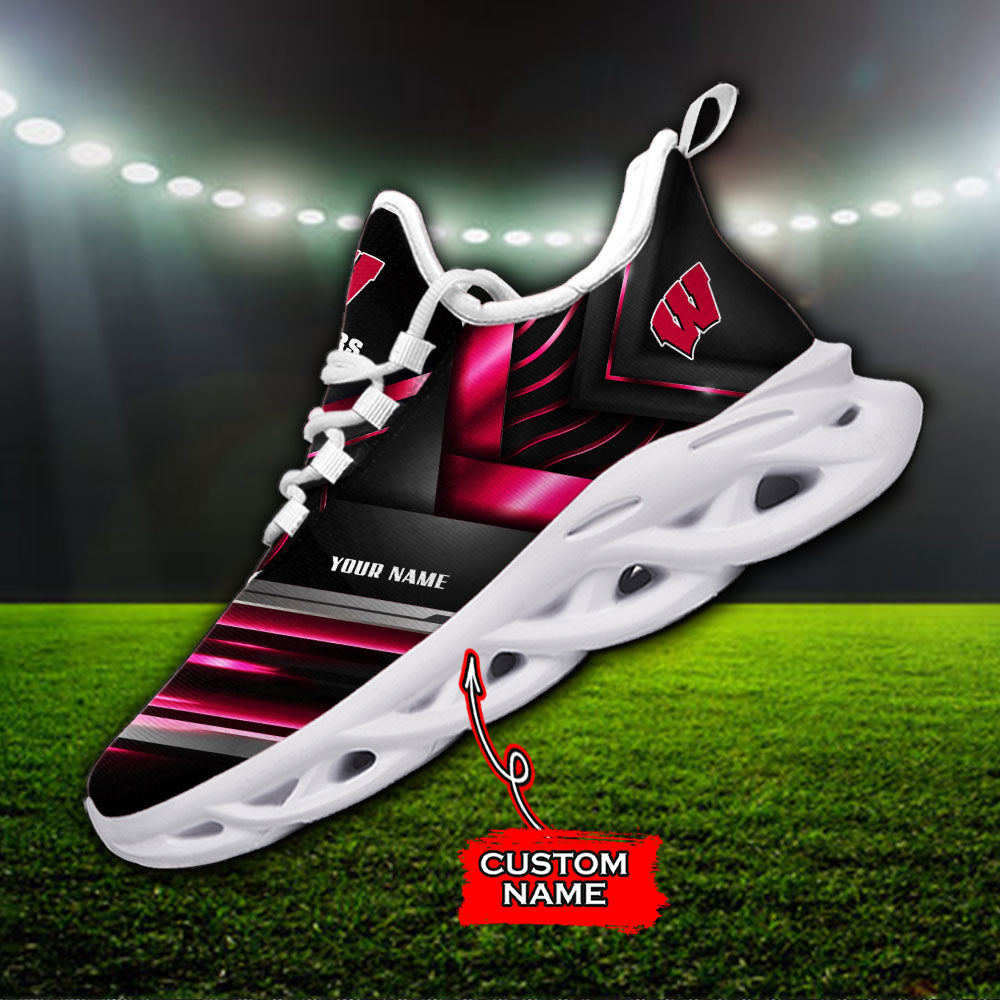 Personalized Wisconsin Badgers NCAA Max Soul Shoes Sneakers for Men And Women – NCAA Fan Shoes, Team Sneakers