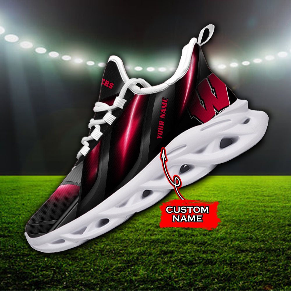 Personalized Wisconsin Badgers NCAA Max Soul Shoes Sneakers for Men And Women – NCAA Fan Shoes, Team Sneakers
