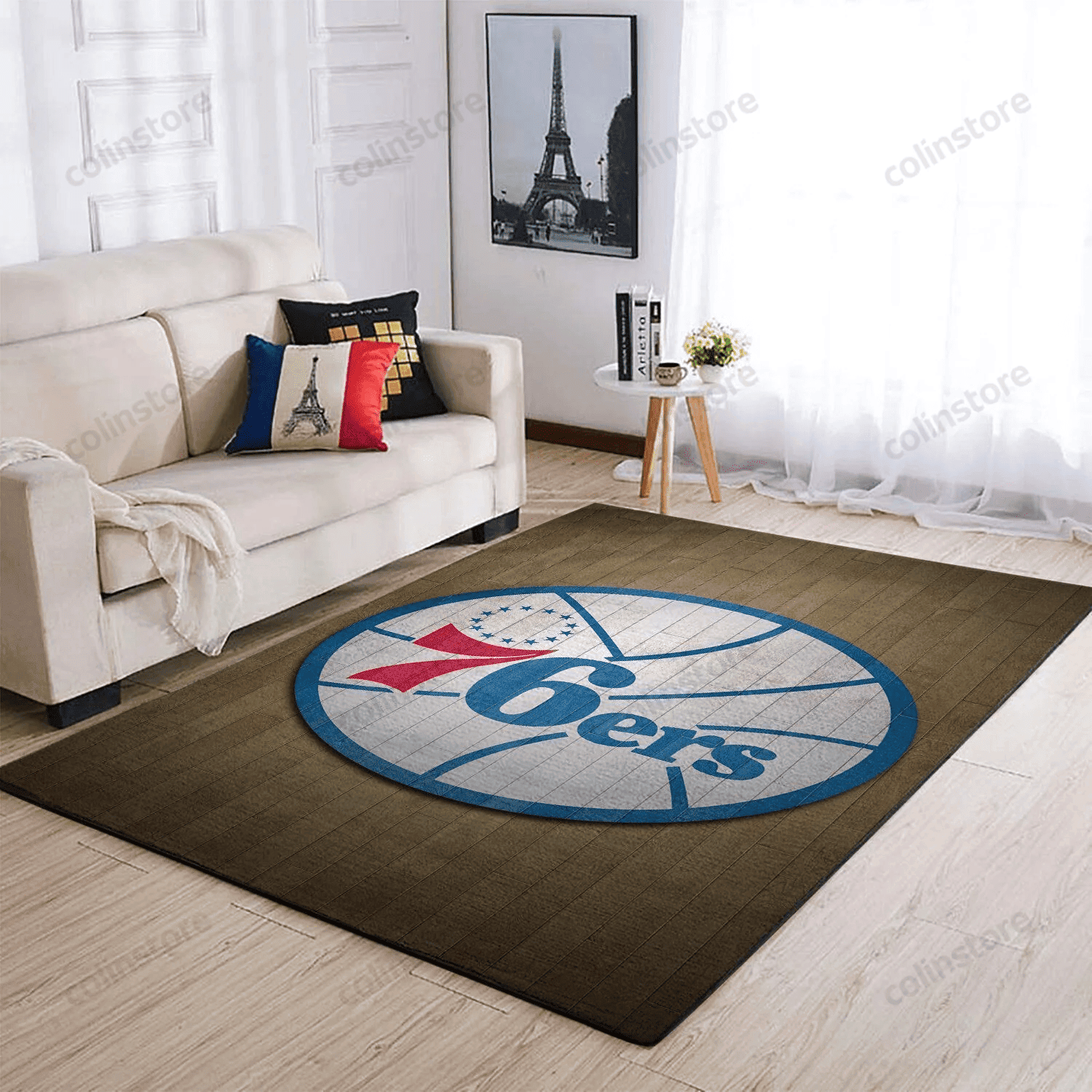 Philadelphia 76ers 3D Rectangle Area Rug – Full Print Carpet For Living Room & Bedroom Home Decor