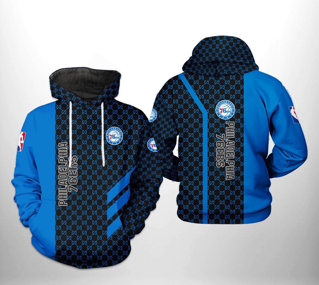 Philadelphia 76ers NBA 3D All Over Print Hoodie & Zip Hoodie