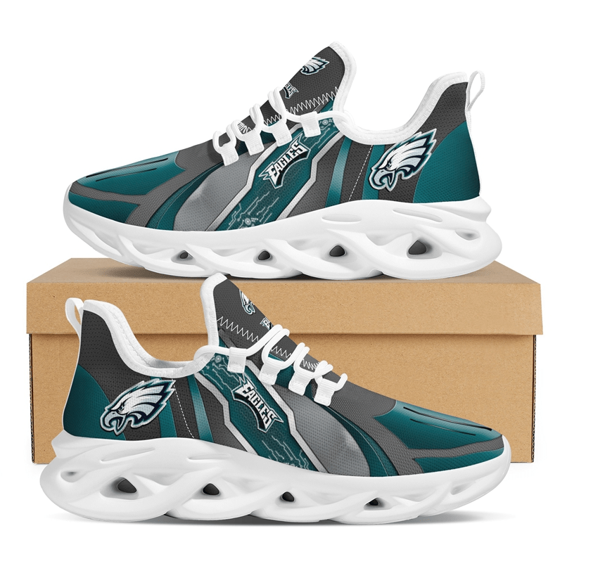 Philadelphia Eagles Max Soul Shoes Sneakers for Men And Women – NFL Football Fan Shoes, Team Sneakers