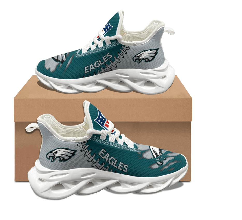 Philadelphia Eagles Max Soul Shoes Sneakers for Men And Women – NFL Football Fan Shoes, Team Sneakers