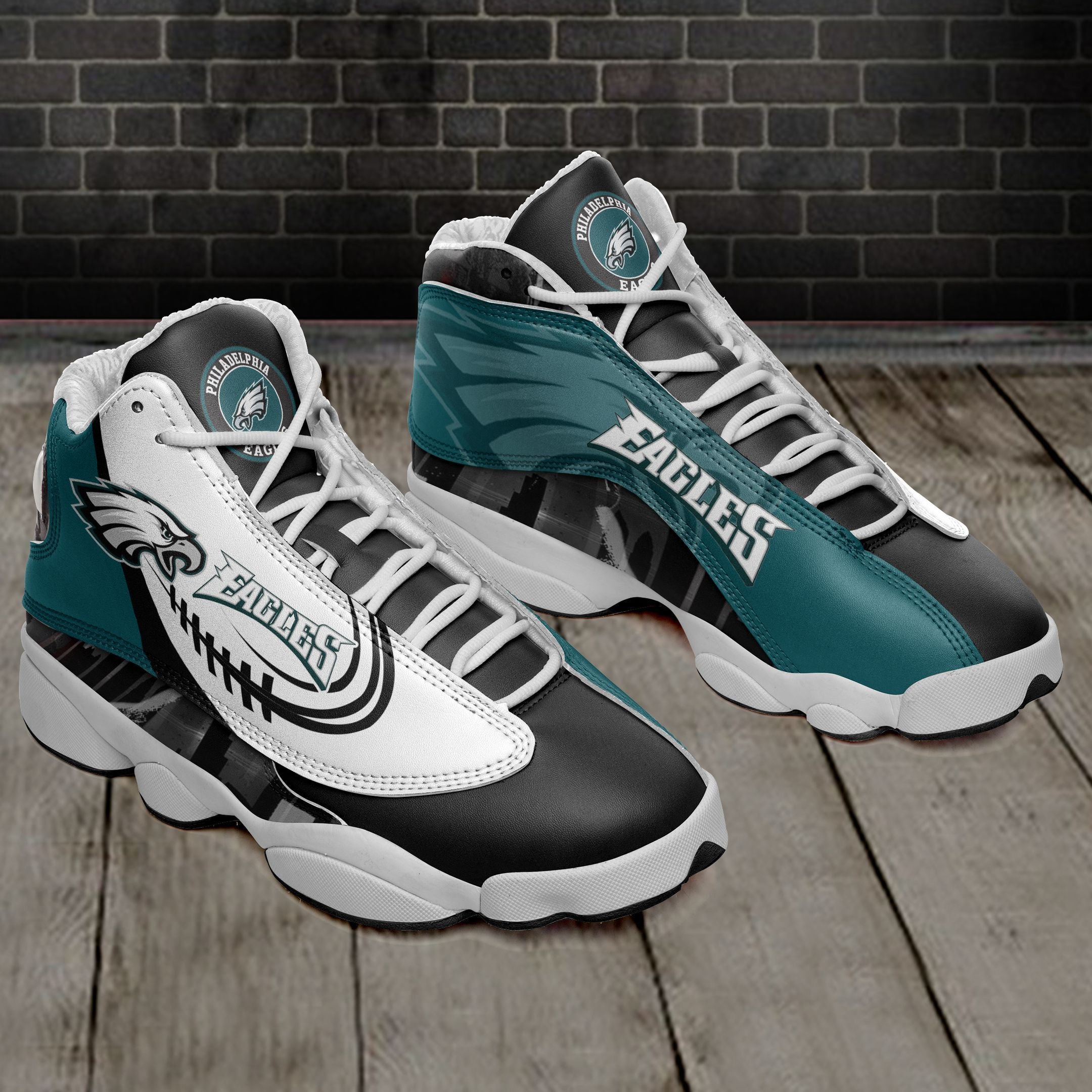 Philadelphia Eagles NFL JD13 Sneakers Shoes for Men & Women | Custom Fan Gift