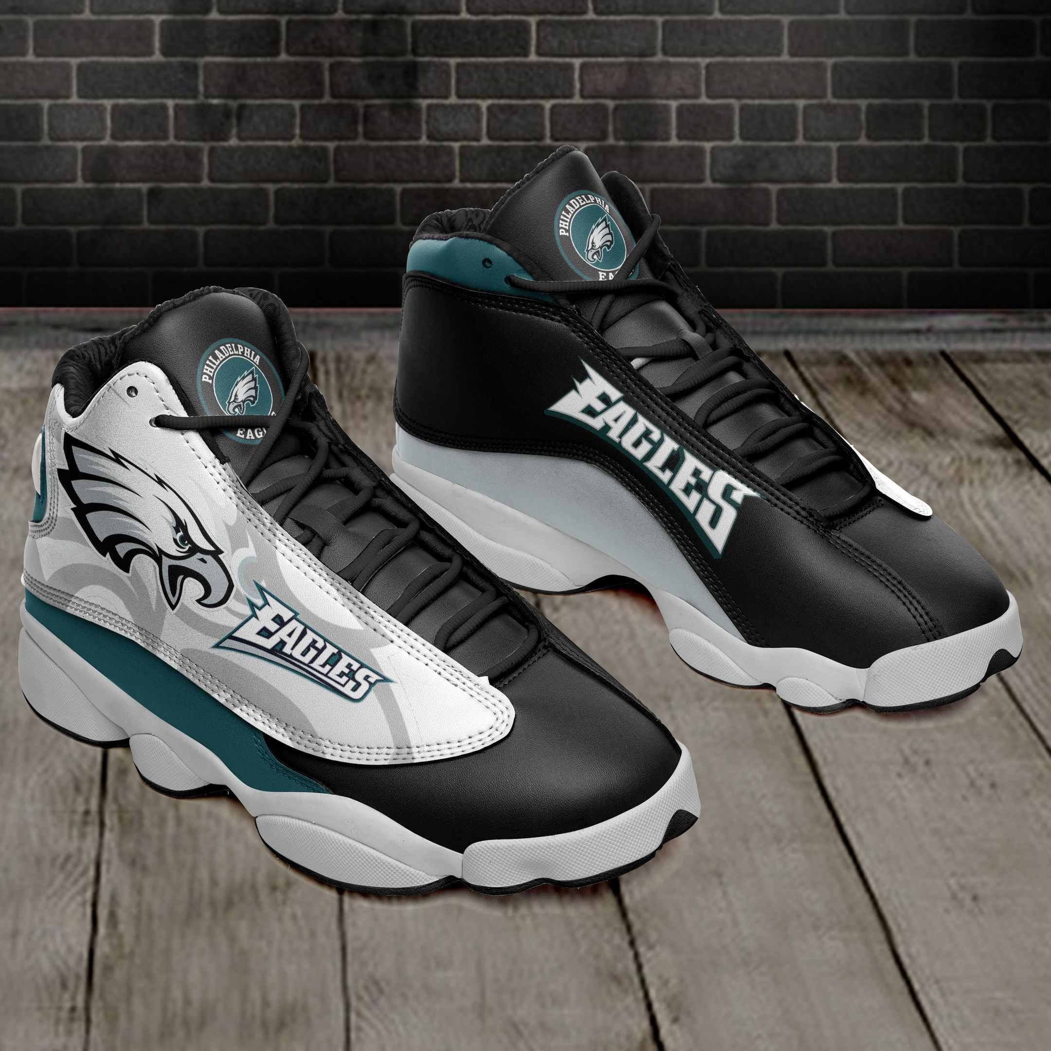 Philadelphia Eagles NFL JD13 Sneakers Shoes for Men & Women | Custom Fan Gift