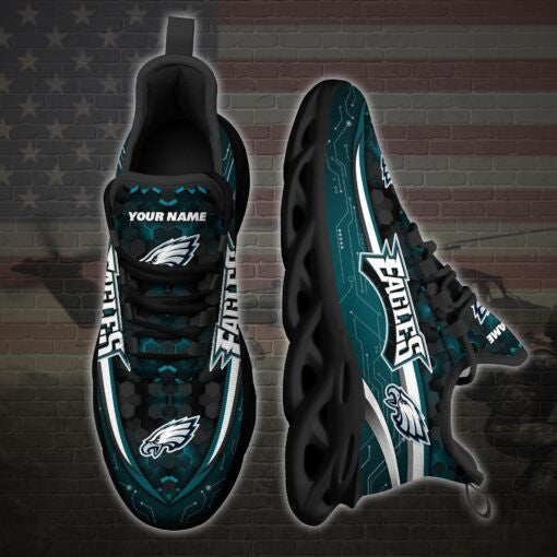 Philadelphia Eagles NFL Max Soul Shoes Sneakers for Men And Women – NFL Football Fan Shoes, Team Sneakers - Image 3