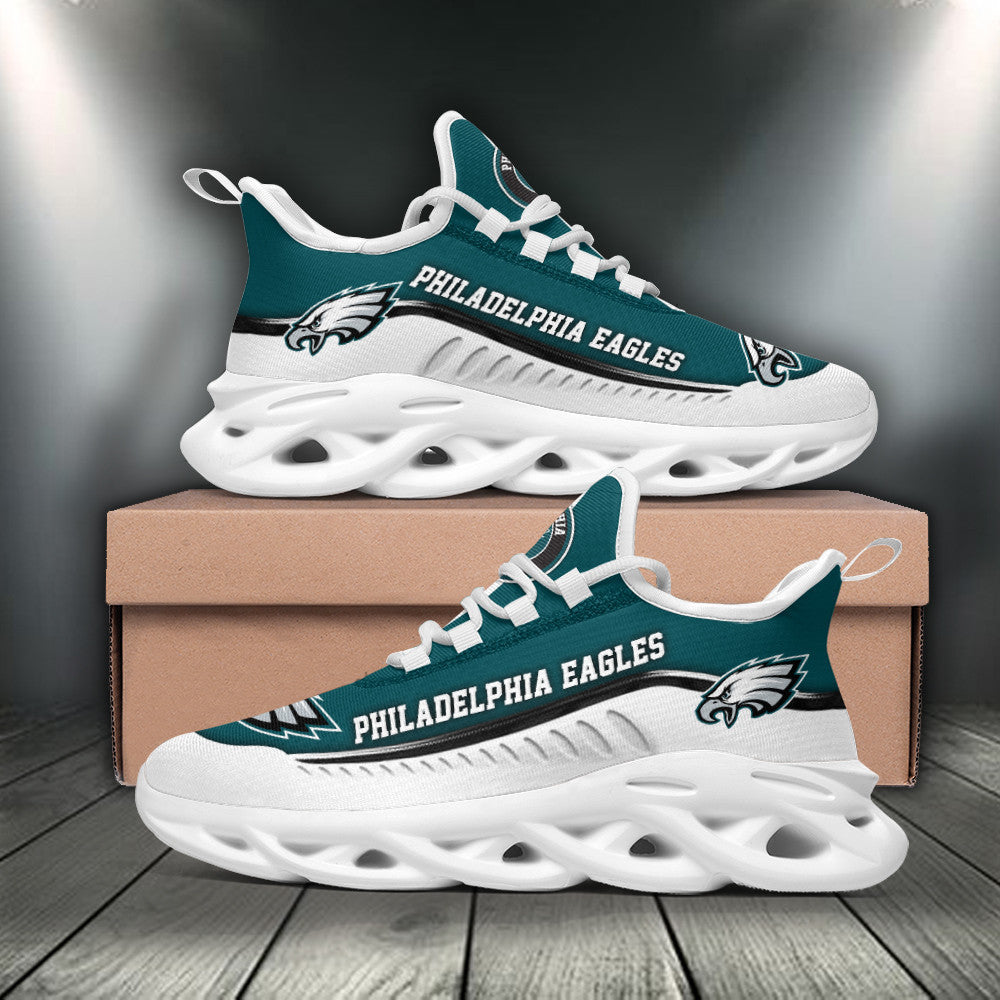 Philadelphia Eagles NFL Max Soul Shoes Sneakers for Men And Women – NFL Football Fan Shoes, Team Sneakers