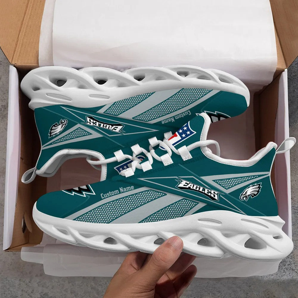 Philadelphia Eagles NFL Max Soul Shoes Sneakers for Men And Women – NFL Football Fan Shoes, Team Sneakers