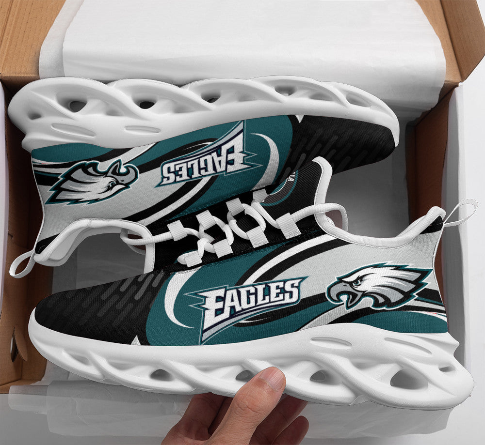 Philadelphia Eagles NFL Max Soul Shoes Sneakers for Men And Women – NFL Football Fan Shoes, Team Sneakers - Image 4