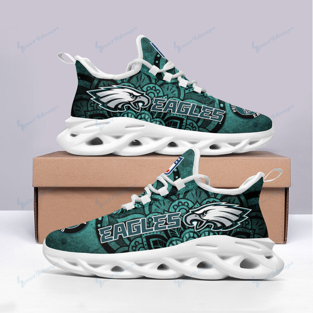 Philadelphia Eagles NFL Max Soul Shoes Sneakers for Men And Women – NFL Football Fan Shoes, Team Sneakers