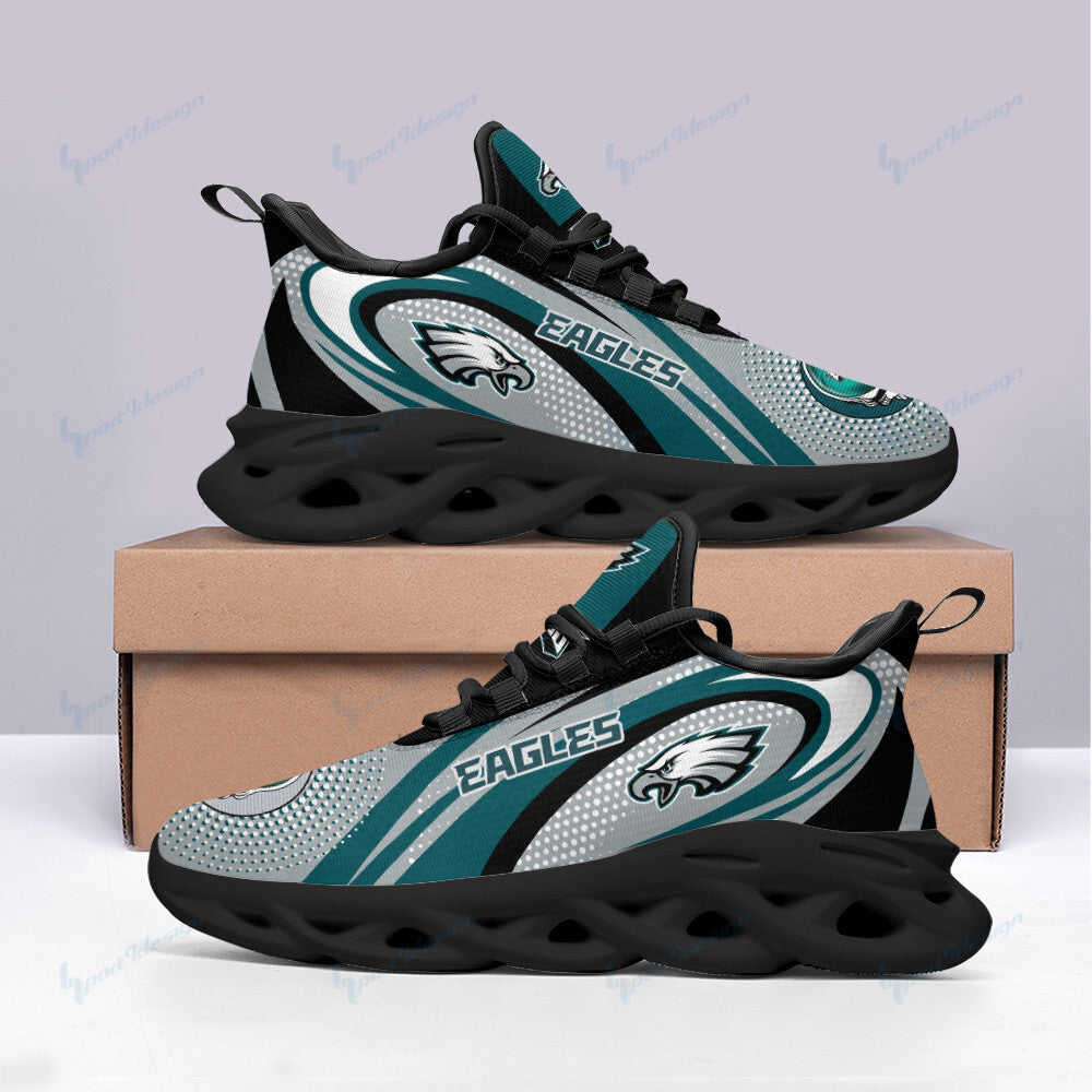 Philadelphia Eagles NFL Max Soul Shoes Sneakers for Men And Women – NFL Football Fan Shoes, Team Sneakers