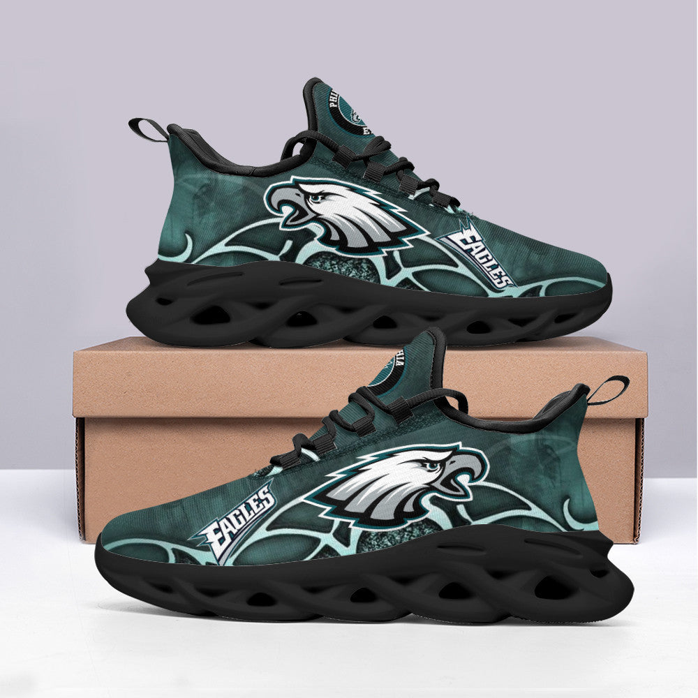 Philadelphia Eagles NFL Max Soul Shoes Sneakers for Men And Women – NFL Football Fan Shoes, Team Sneakers