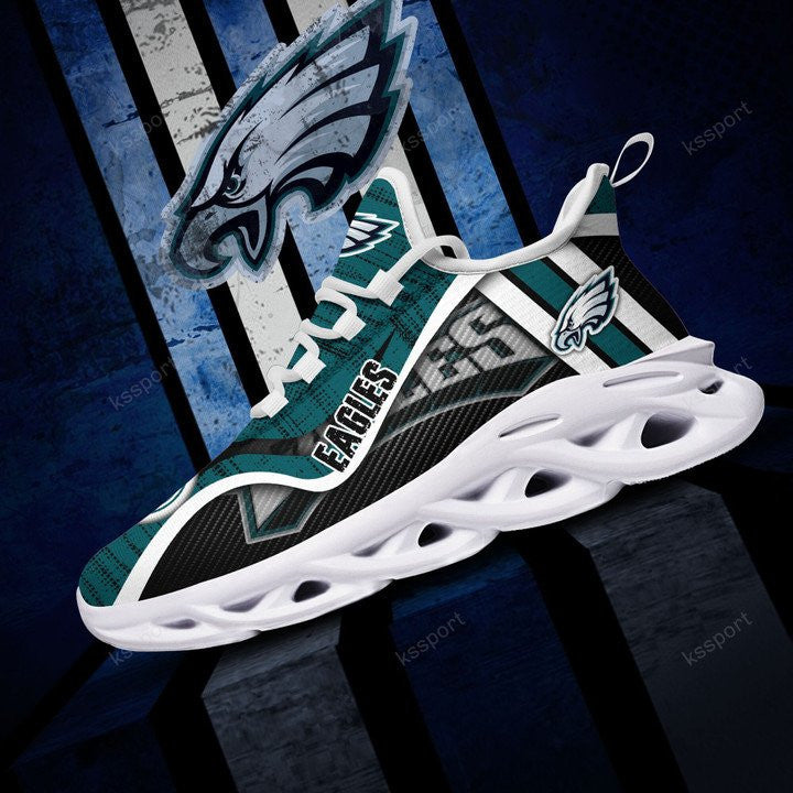 Philadelphia Eagles NFL Max Soul Shoes Sneakers for Men And Women – NFL Football Fan Shoes, Team Sneakers
