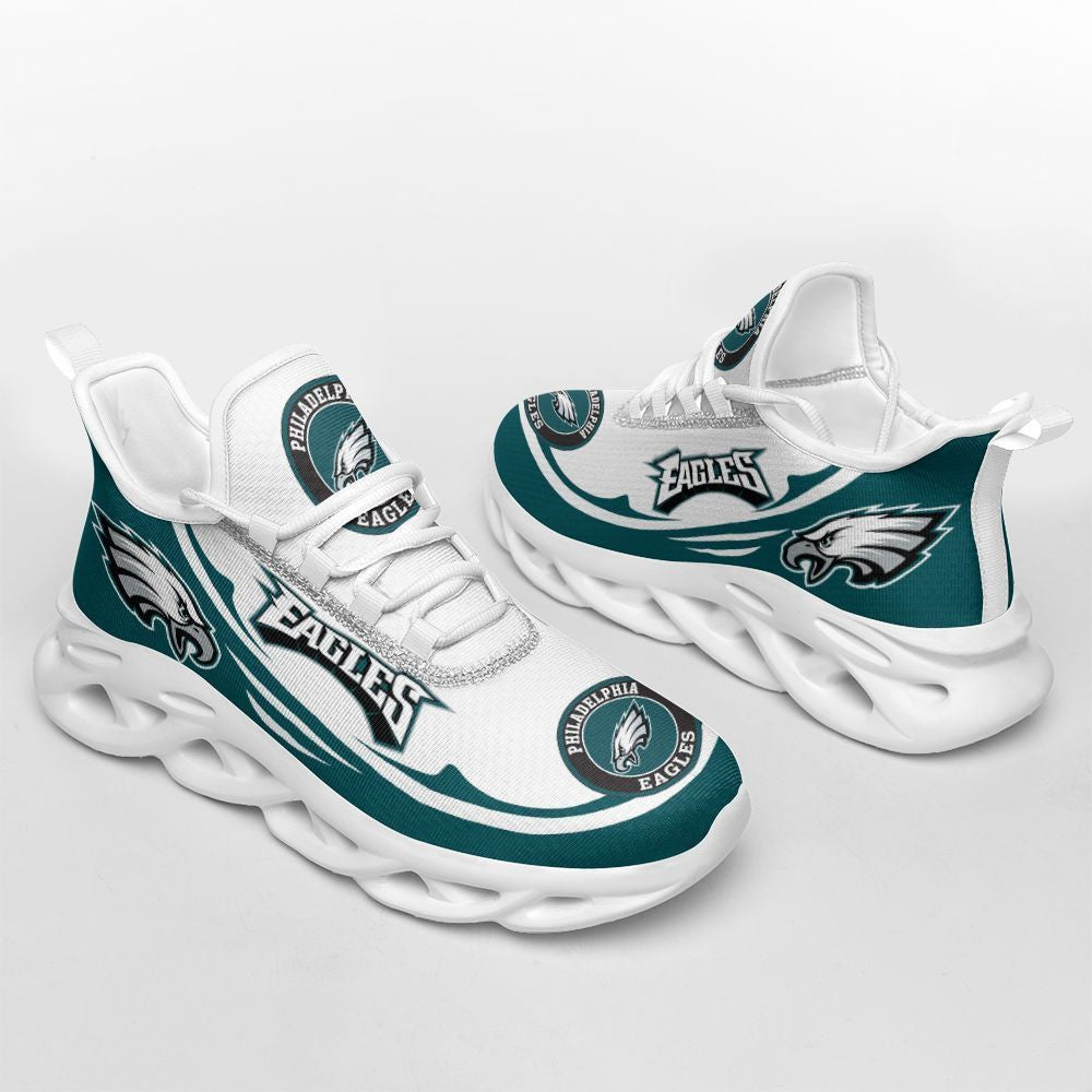 Philadelphia Eagles NFL Max Soul Shoes Sneakers for Men And Women – NFL Football Fan Shoes, Team Sneakers