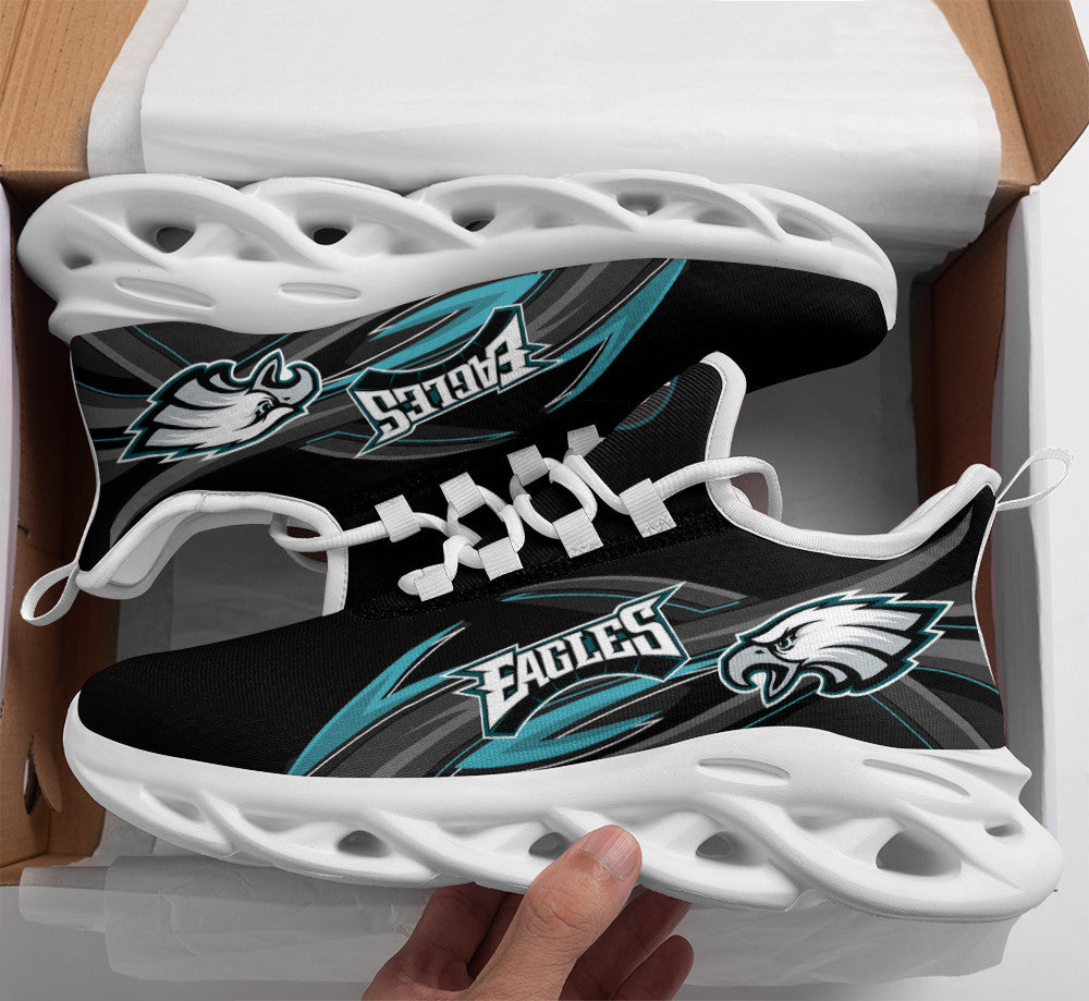 Philadelphia Eagles NFL Max Soul Shoes Sneakers for Men And Women – NFL Football Fan Shoes, Team Sneakers