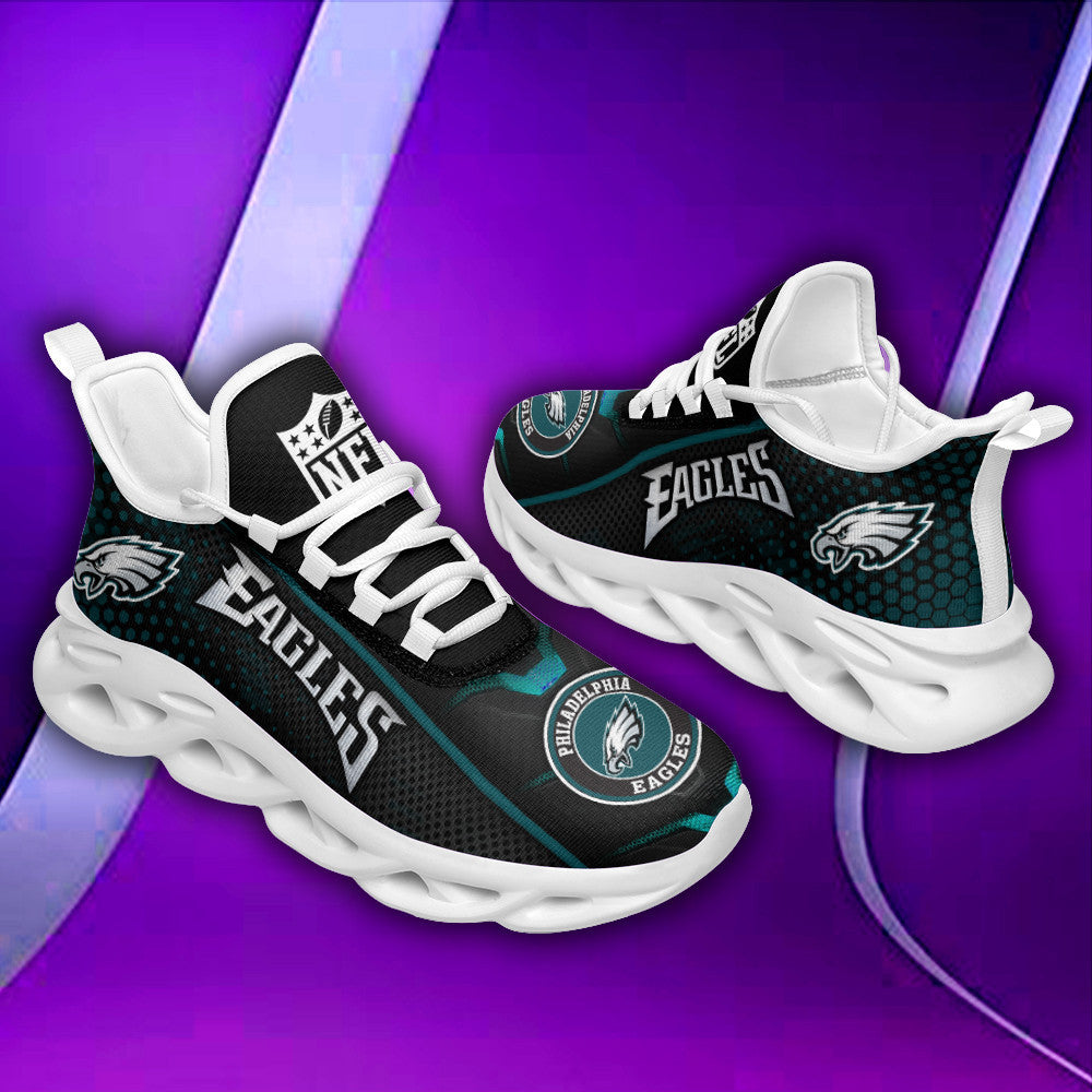 Philadelphia Eagles NFL Max Soul Shoes Sneakers for Men And Women – NFL Football Fan Shoes, Team Sneakers - Image 4