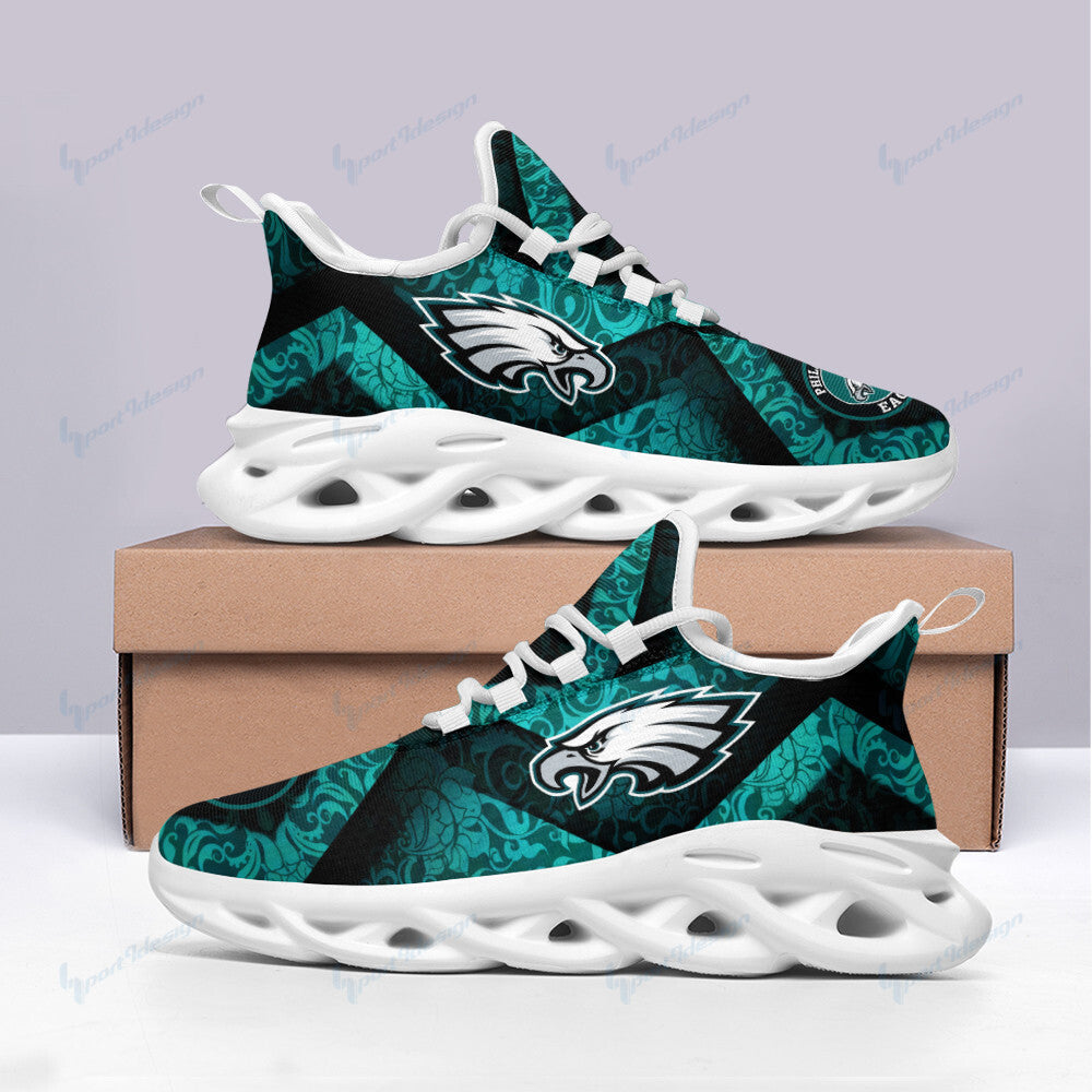Philadelphia Eagles NFL Max Soul Shoes Sneakers for Men And Women – NFL Football Fan Shoes, Team Sneakers