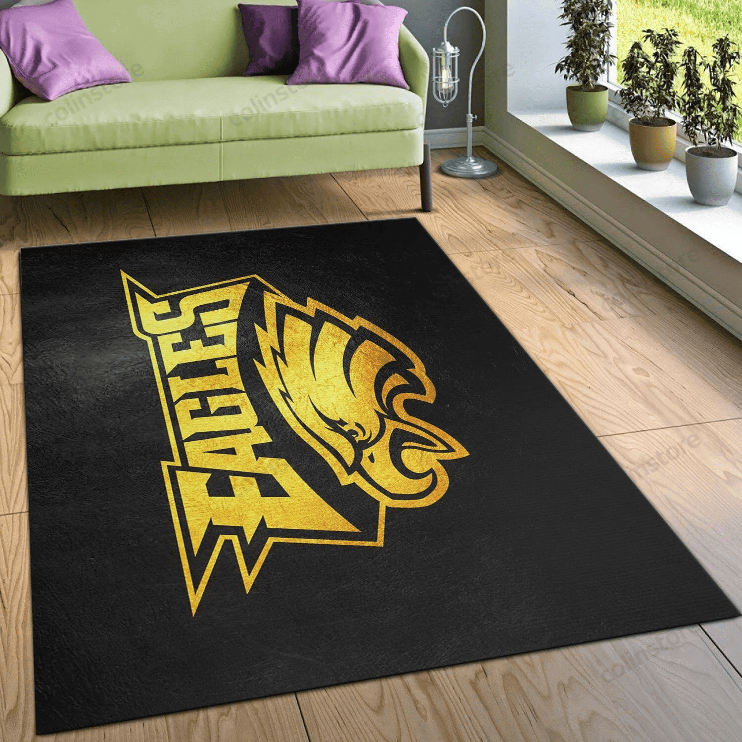 Philadelphia Eagles Rectangle Area Rug – Full Print Carpet For Living Room & Bedroom Home Decor