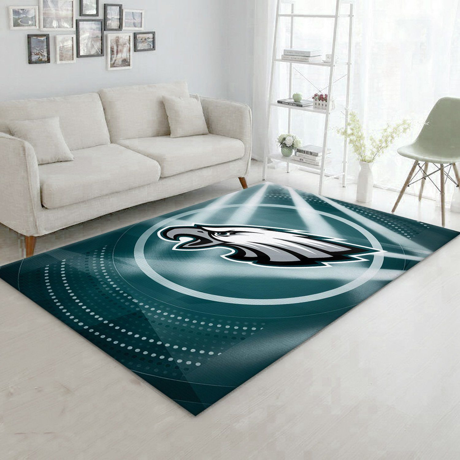 Philadelphia Eagles Rectangle Area Rug – Full Print Carpet For Living Room & Bedroom Home Decor