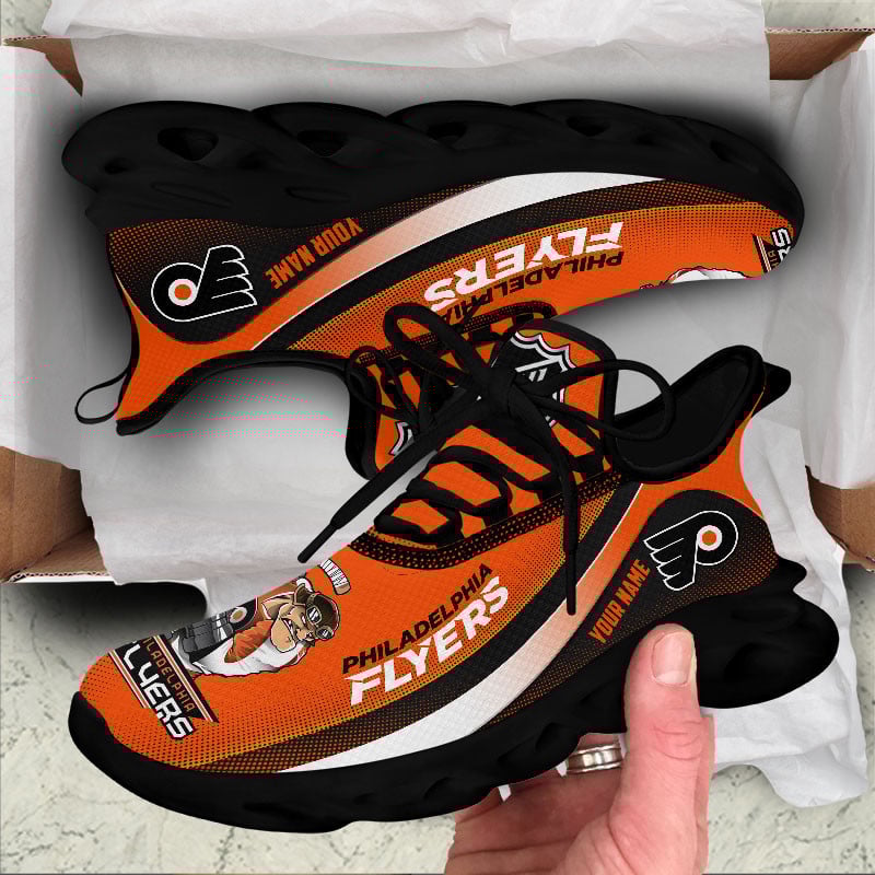 Philadelphia Flyers Max Soul Shoes Sneakers for Men And Women – NHL Hockey Fan Shoes, Team Sneakers - Image 4