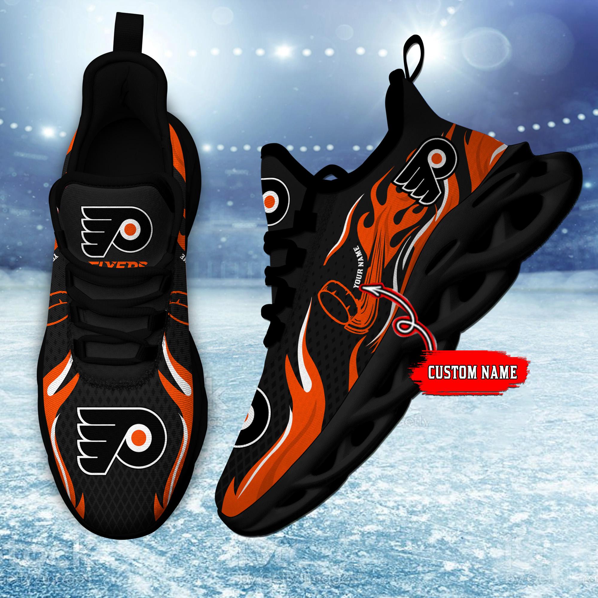 Philadelphia Flyers Max Soul Shoes Sneakers for Men And Women – NHL Hockey Fan Shoes, Team Sneakers - Image 4