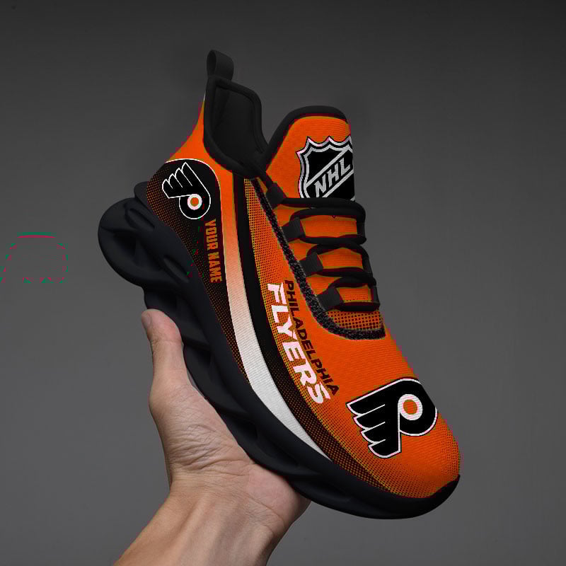 Philadelphia Flyers Max Soul Shoes Sneakers for Men And Women – NHL Hockey Fan Shoes, Team Sneakers - Image 4