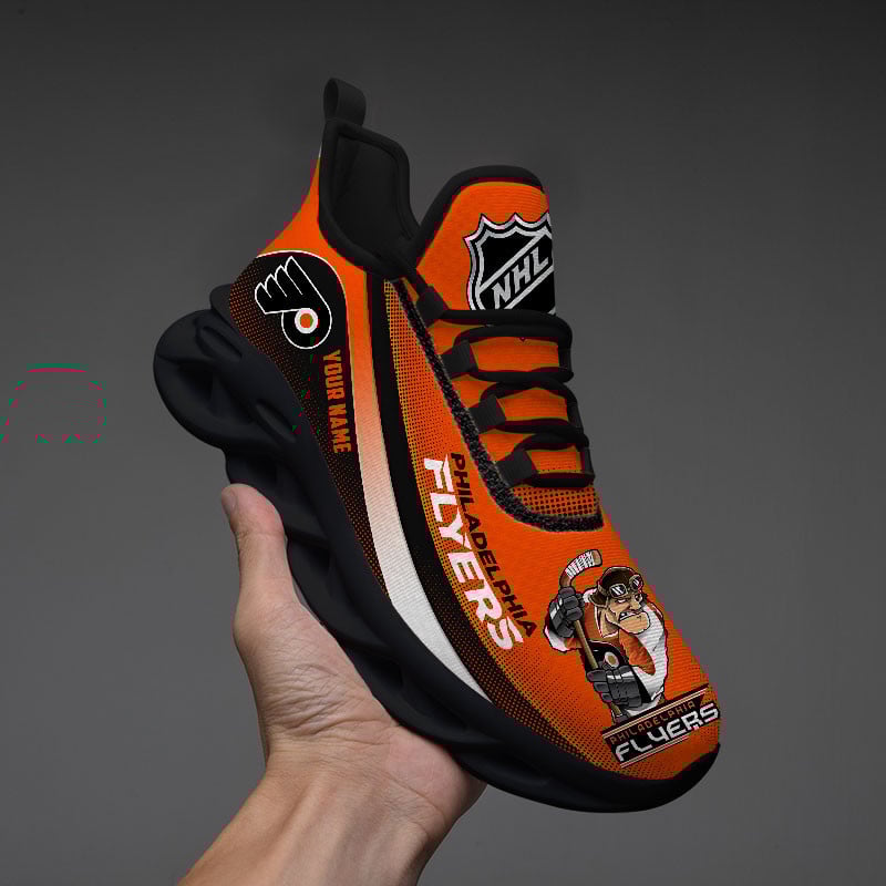 Philadelphia Flyers Max Soul Shoes Sneakers for Men And Women – NHL Hockey Fan Shoes, Team Sneakers - Image 3