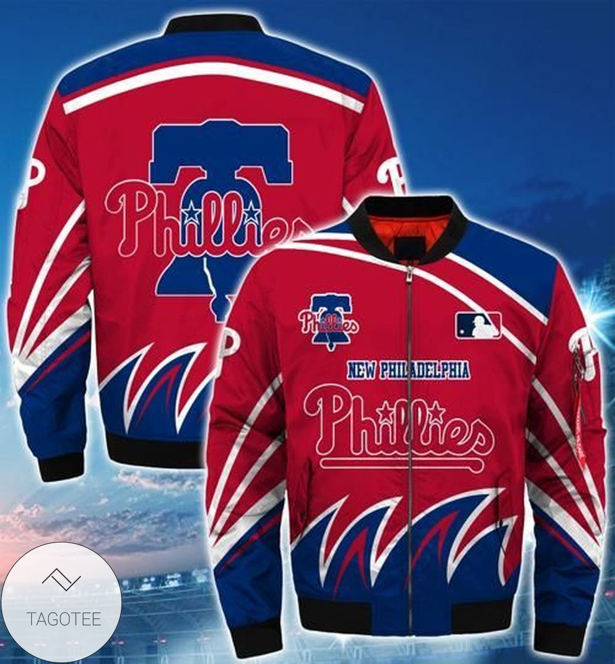 Philadelphia Phillies Red Blue Bomber Jacket | MLB Team Jacket for Men & Women | Baseball Fan Gift