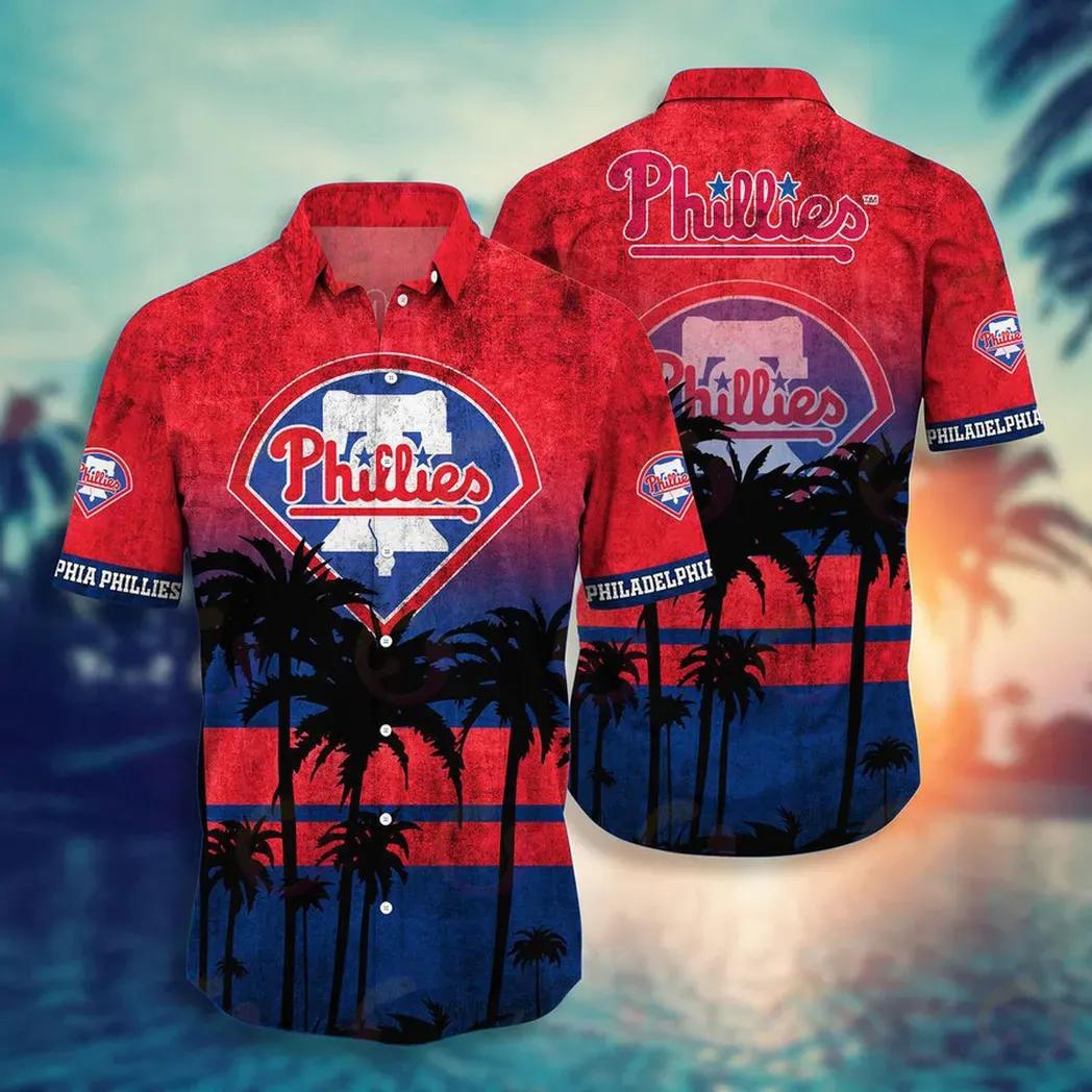 Philadelphia Phillies Sunset Palms Aloha Hawaiian Shirt for Men & Women