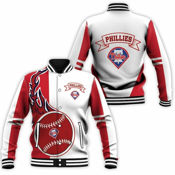 Philadelphia Phillies Varsity Baseball Jacket for Men & Women | MLB Team Fan Gift