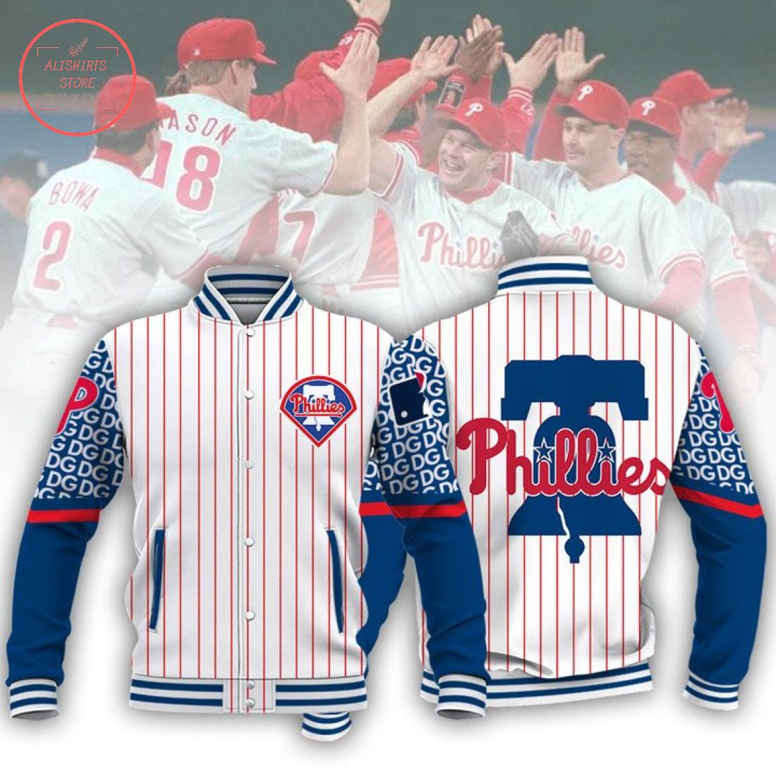 Philadelphia Phillies Varsity Baseball Jacket for Men & Women | MLB Team Fan Gift