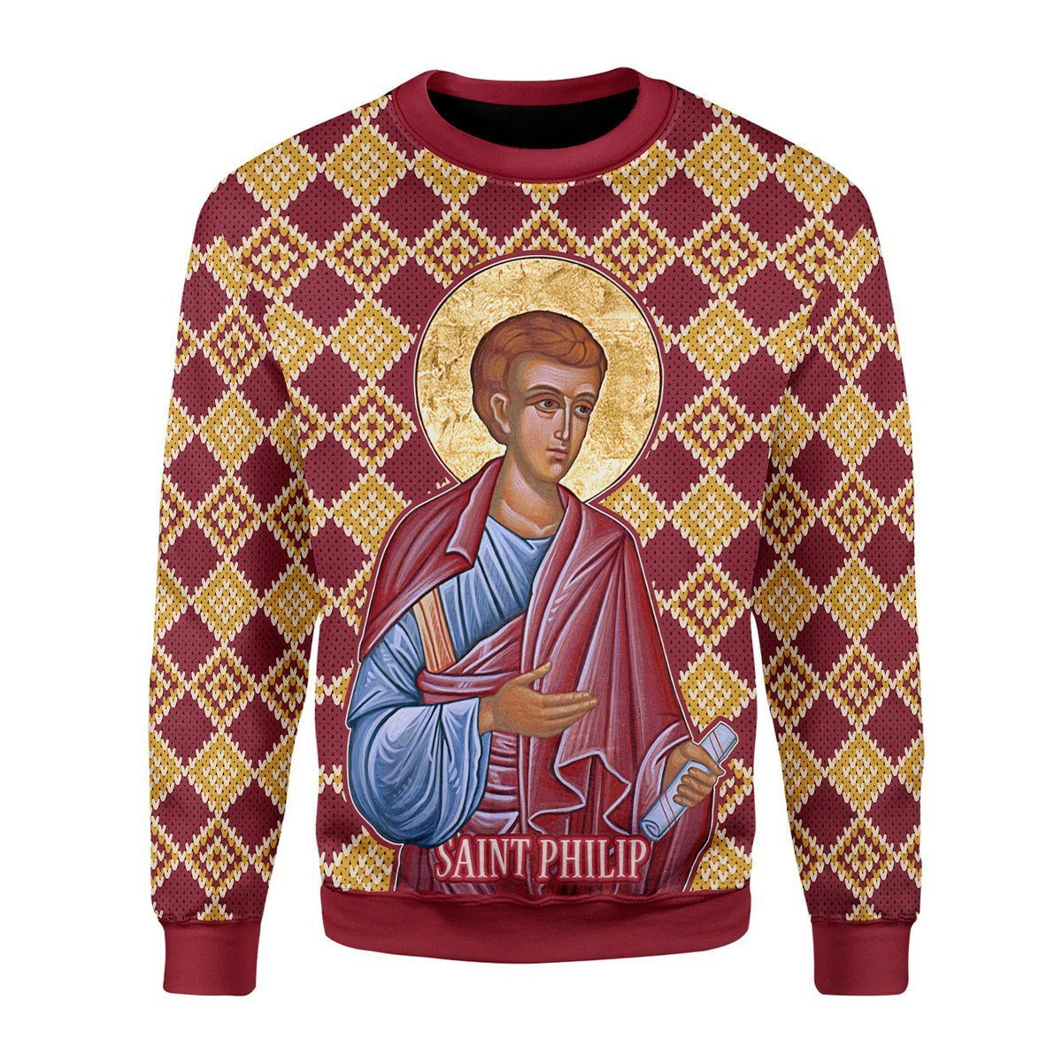 Philip The Apostle Ugly Christmas Sweater, Perfect Holiday Gift