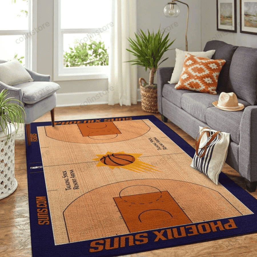 Phoenic Suns 3D Rectangle Area Rug – Full Print Carpet For Living Room & Bedroom Home Decor