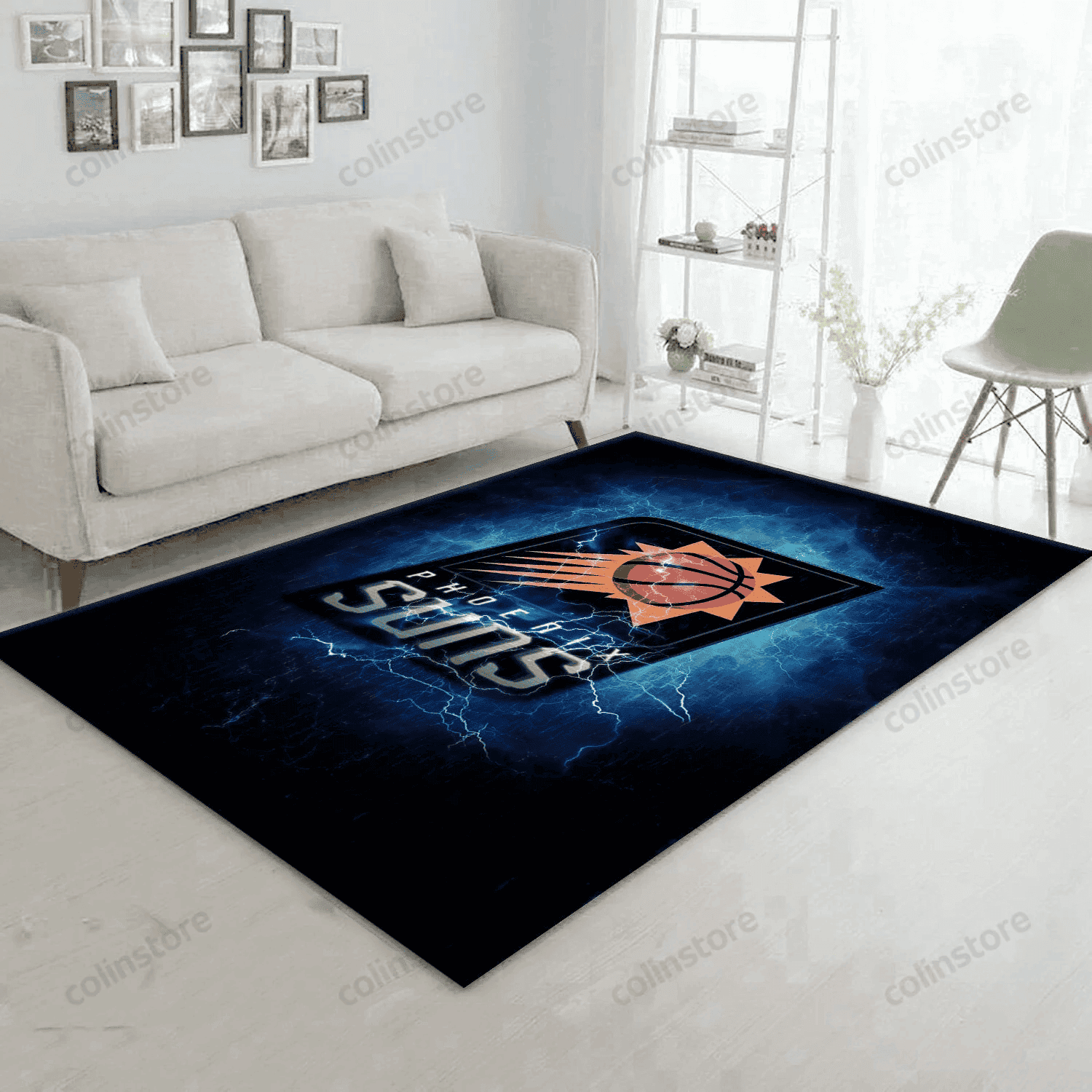 Phoenix Suns Rectangle Area Rug – Full Print Carpet For Living Room & Bedroom Home Decor