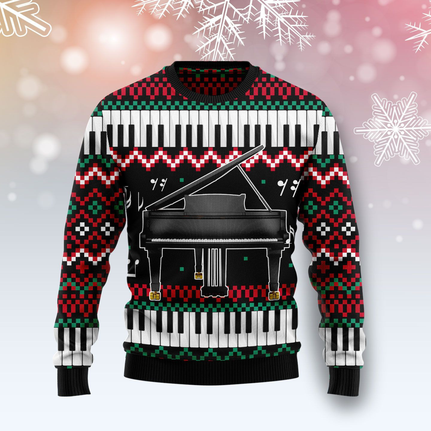 Piano Awesome Ugly Christmas Sweater, Perfect Holiday Gift