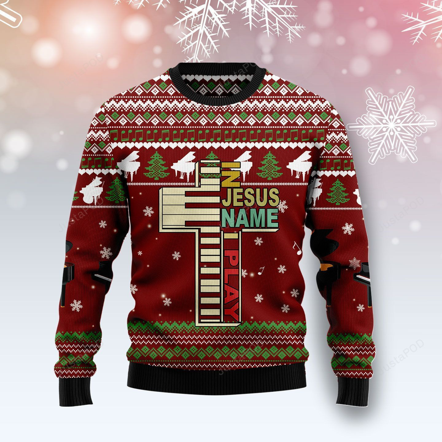 Piano I Play Ugly Christmas Sweater, Perfect Holiday Gift