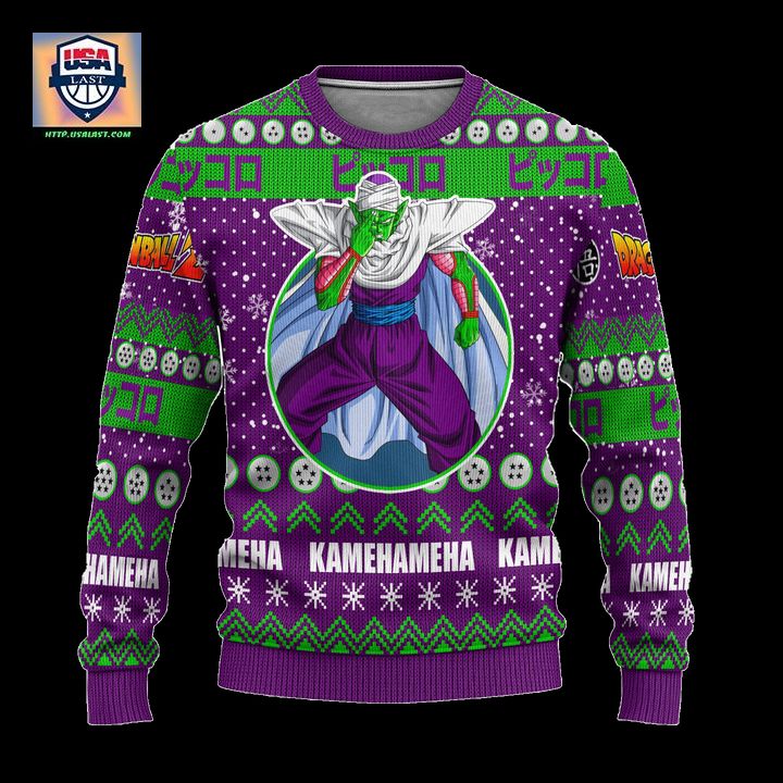 Piccolo Anime Ugly Christmas Sweater Dragon Ball Z Xmas Gift