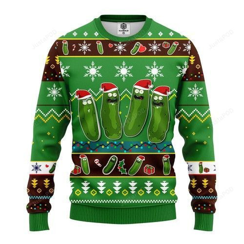 Pickle Rick Rick And Morty Christmas For Cartoon Lovers Ugly Christmas Sweater,
