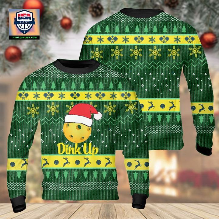 Pickleball Dink Up Christmas AOP Sweater