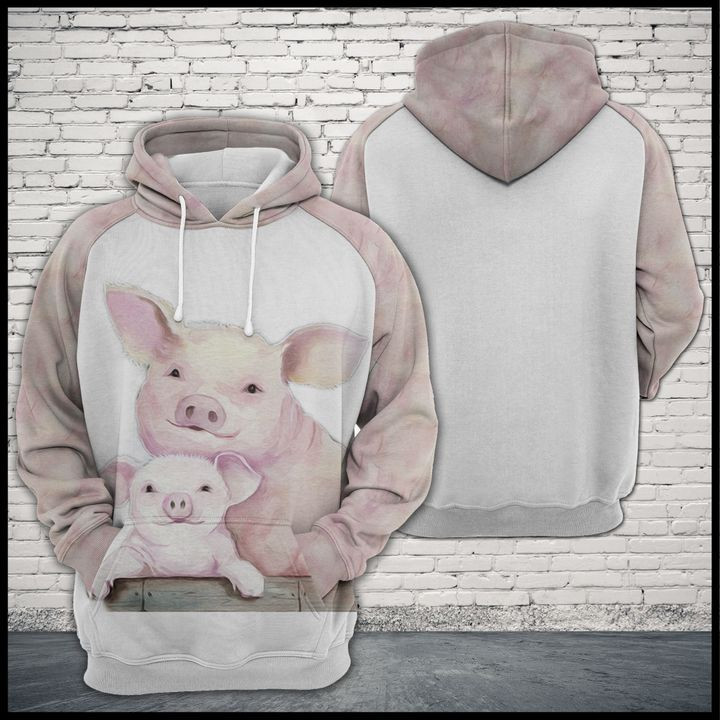 Pig Family 3D All Over Print Hoodie & Zip Hoodie